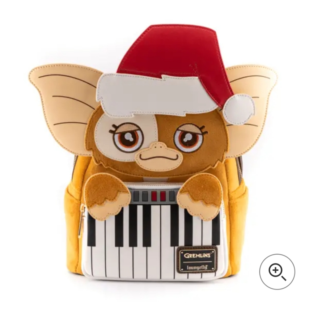 NWT Loungefly Gremlins Gizmo Holiday Cosplay Removable Hat Mini Backpack